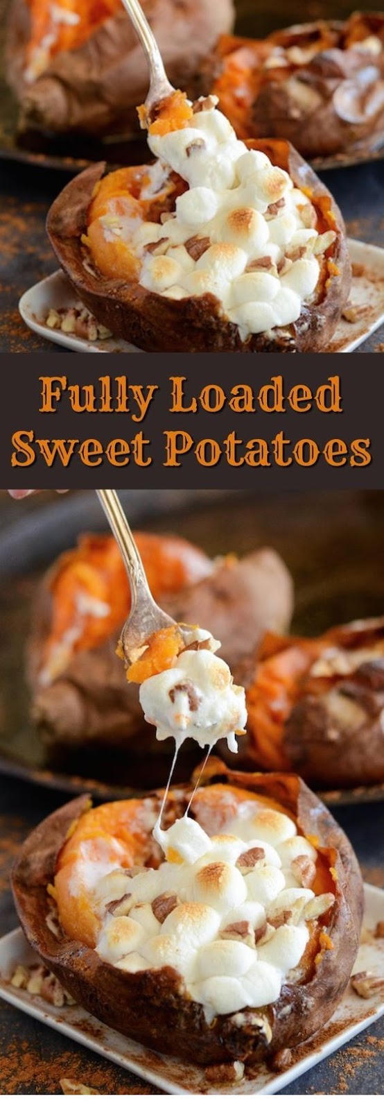 Marshmallow Stuffed Sweet Potatoes Recipe