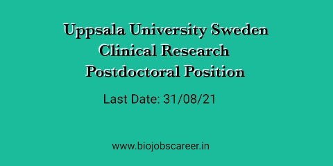 Postdoctoral Position in Uppsala University