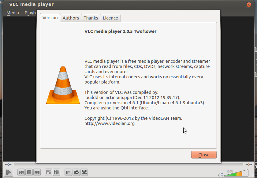 TĂLĂCHARGER VLC POUR UBUNTU 12.10