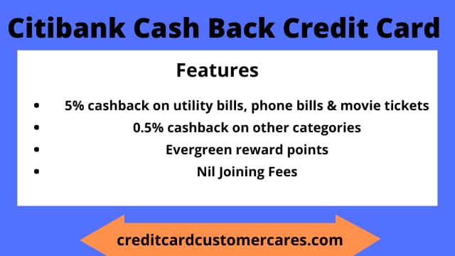 Citibank Cash Back Credit Card