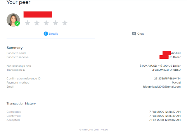 Cara Transfer Uang Dari Airtm to Paypal 