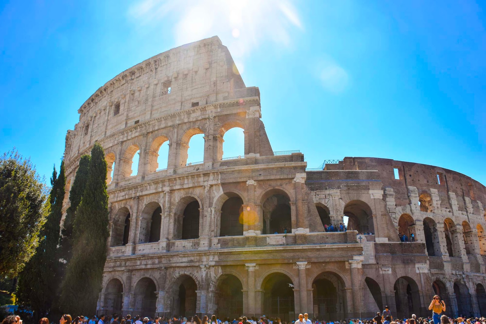 the Colosseum 