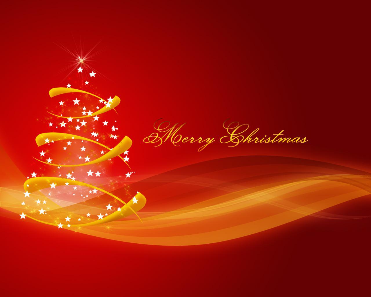 Wallpapers Club Christmas Powerpoint Template Presentation