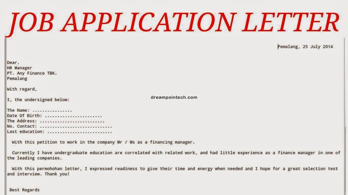 How To Write A Job Application Letter In Cameroon (Example)