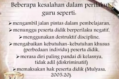 Kesalahan-kesalahan yang Sering Dilakukan Guru