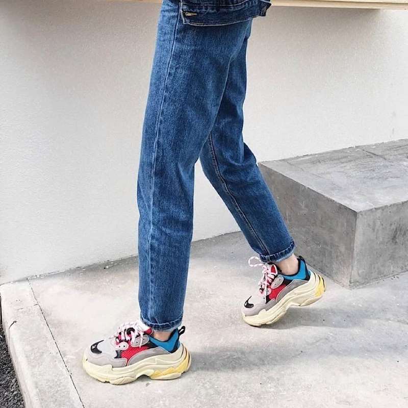 Giày sneaker đế tách phân tầng 14112001, kiểu dáng trẻ trung