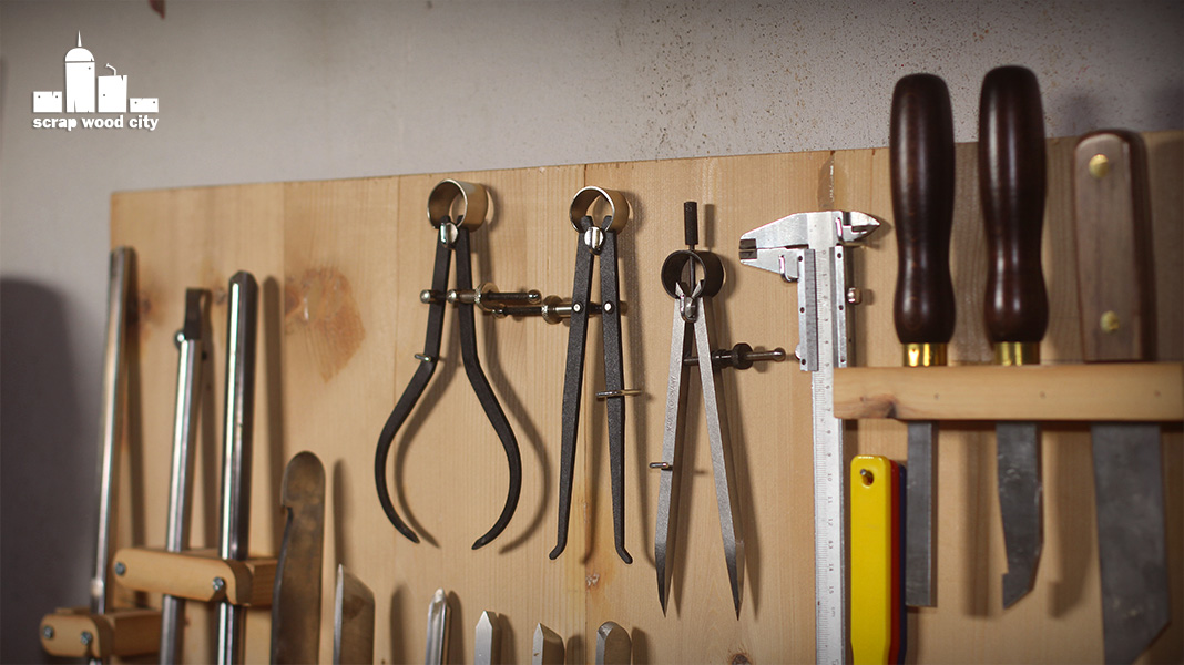 scrap wood city How to make a DIY woodturning tool rack