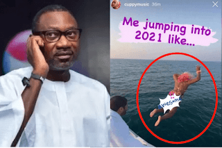 Billionaire Femi Otedola Left In Shock Hours After His Daughter DJ Cuppy Jumped Into The Ocean