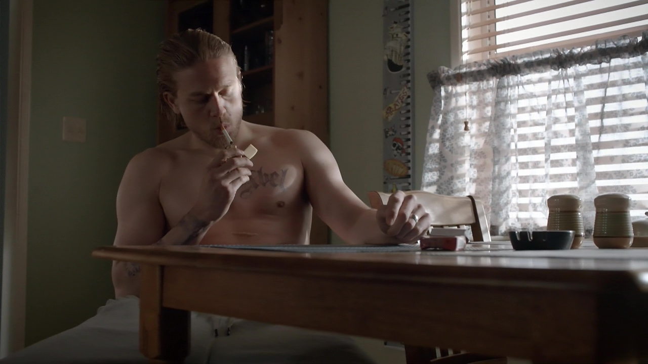 Charlie Hunnam Shows His Butt In A Scene