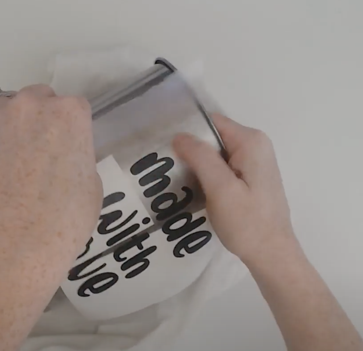 How to Put Vinyl on a Curved Surface (Self Hinge Method) Silhouette