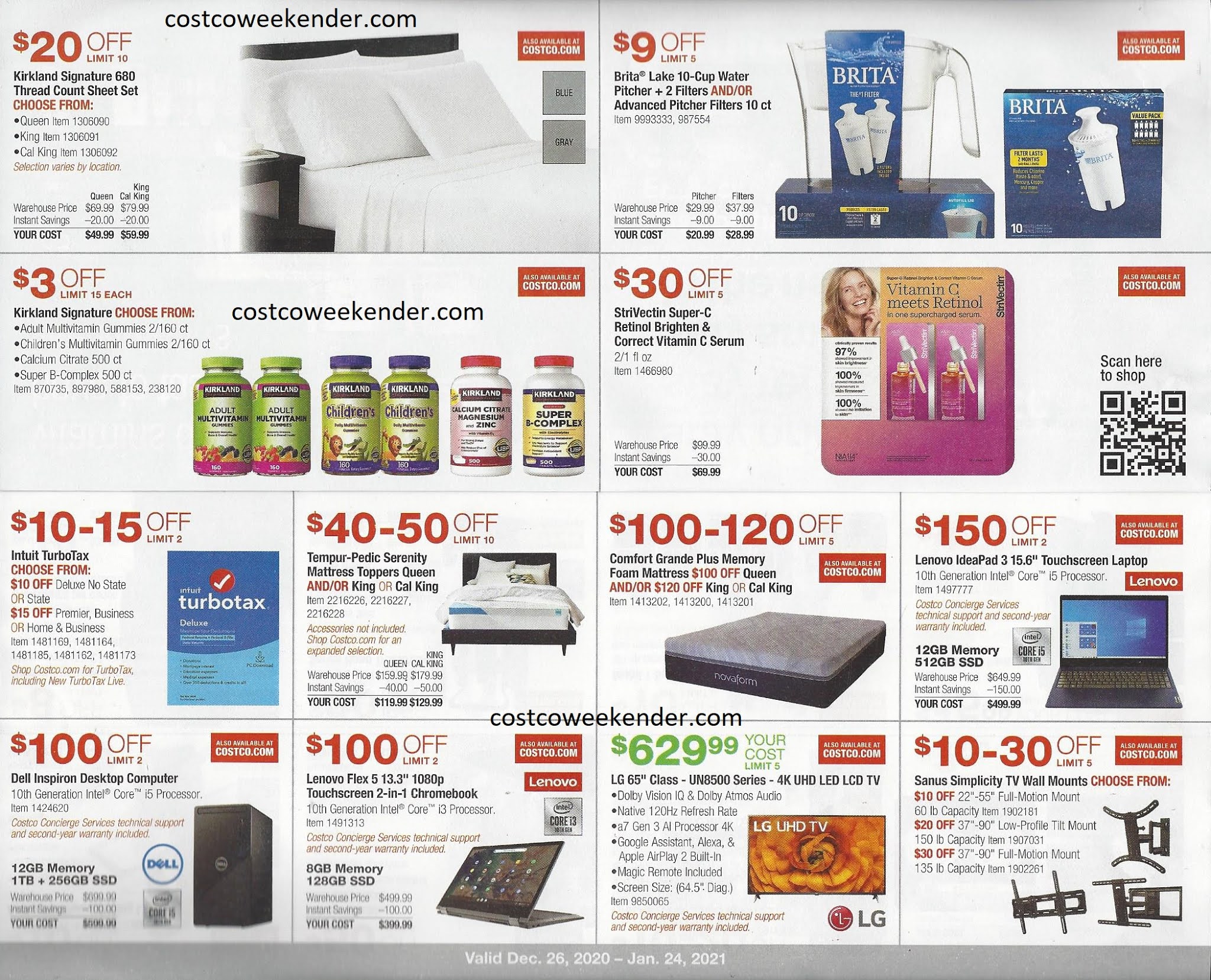 January 2021 Costco Coupon Book Costco Weekender