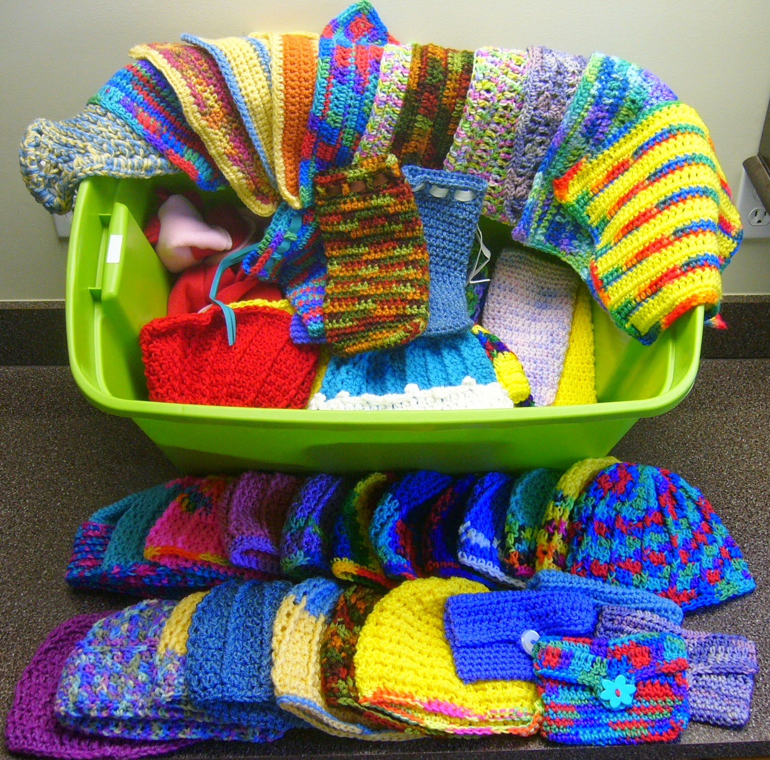 Simply Shoeboxes My Tub Overfloweth with Crafted Items Donated for Operation Christmas Child