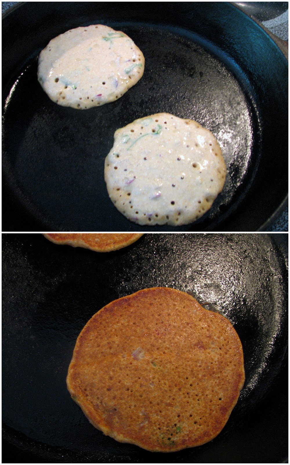 A Tribute to Cooking Savory Quinoa Pancakes / Quinoa Oothapam