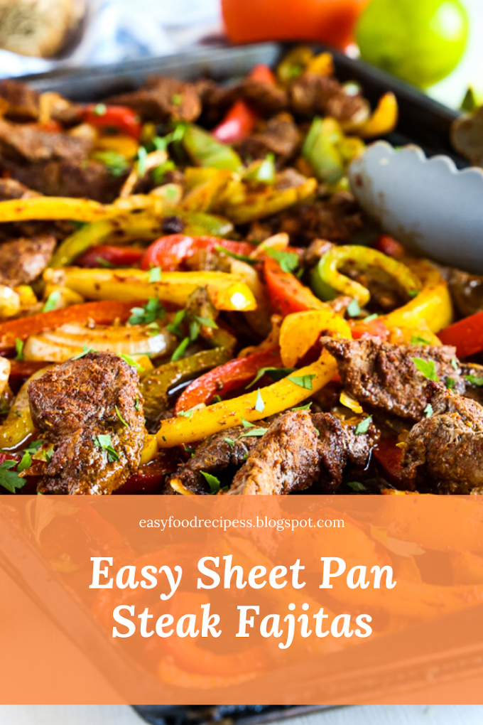 Easy Sheet Pan Steak Fajitas