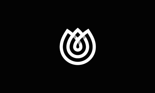 Overlapping Technique Logo Tulip Overlapping technique Logo Tulip