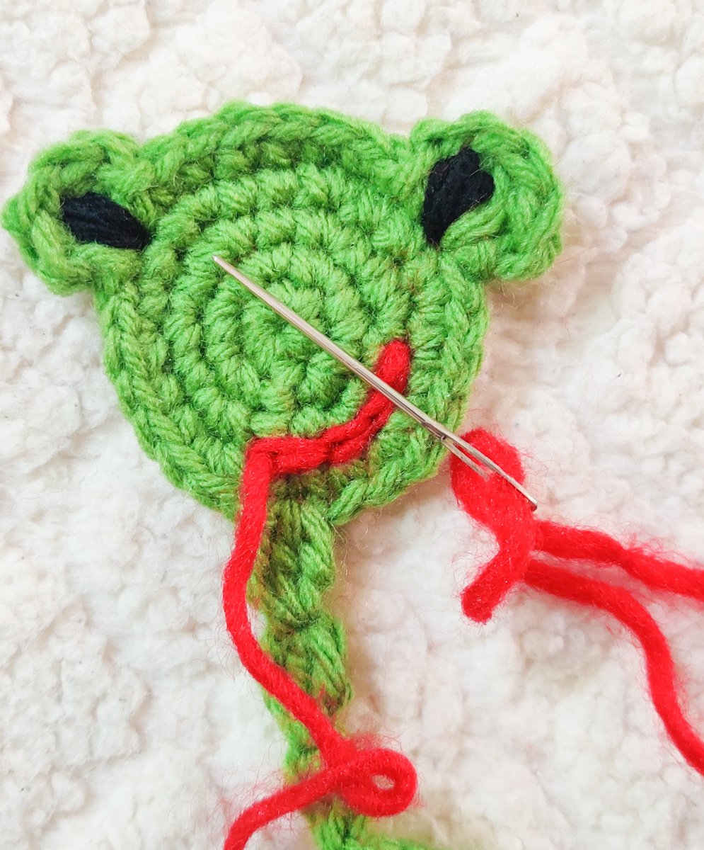Raji's Craft Hobby Cute Crochet Frog Bookmark