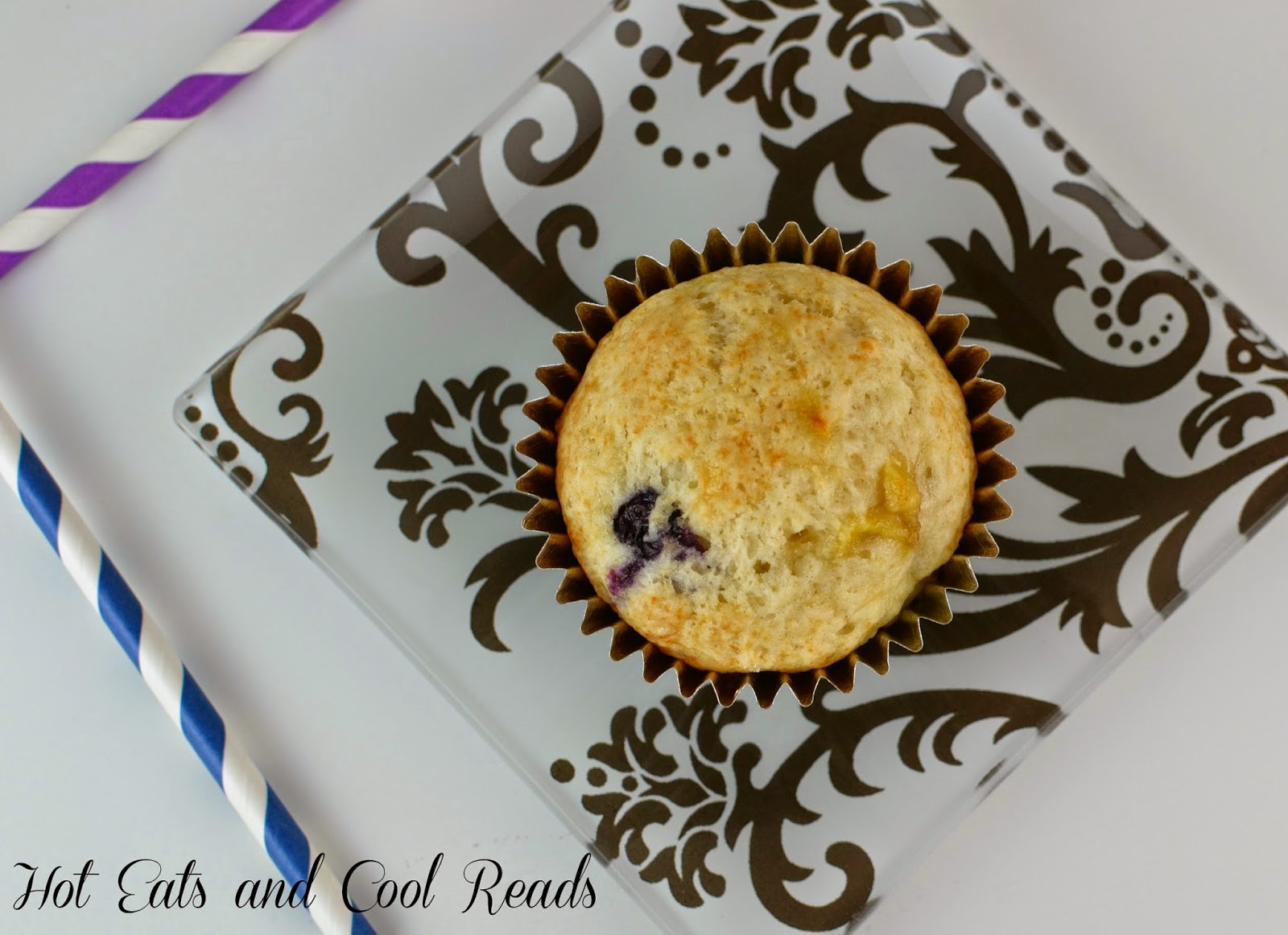 Delicious and flavorful muffins! Perfect for breakfast or a snack, especially fresh out of the oven! Blueberry Banana Muffins from Hot Eats and Cool Reads 