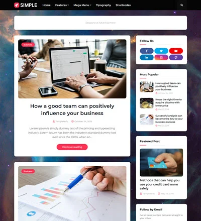 Simple Default + Background