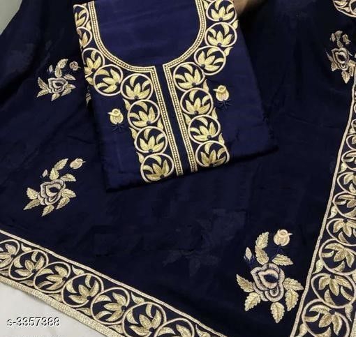 Blue suit & dress material: Free COD WhatsApp+919199626046
