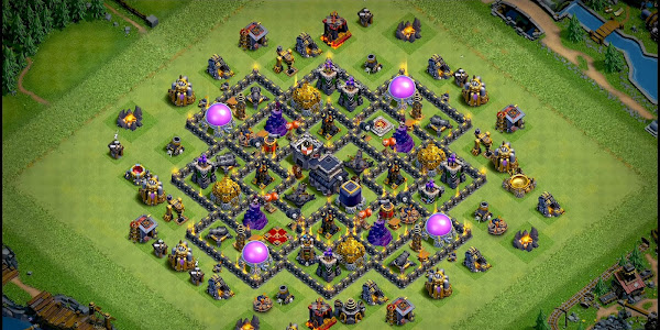 Popular Town Hall 9 base design!! Clash of Clans