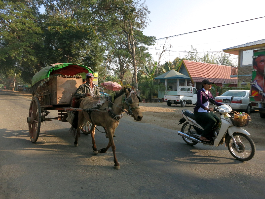 Hitchhiking in Burma. Taungdwingyi