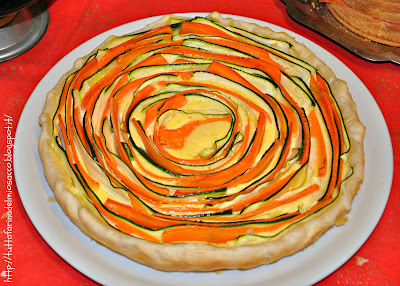 quiche con carote e zucchine