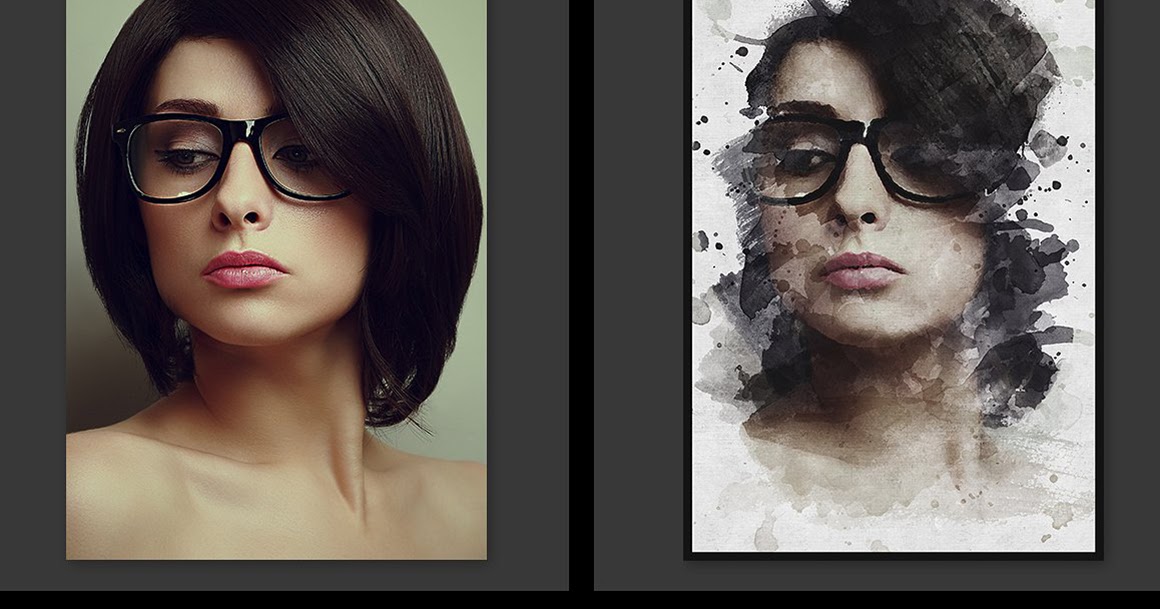 Portrait Watercolor Painting in