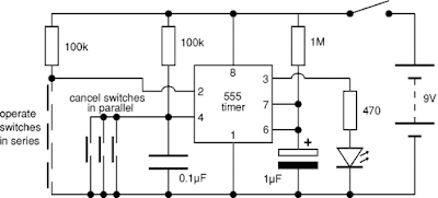 Simple Electronic Lock Circuit Diagram