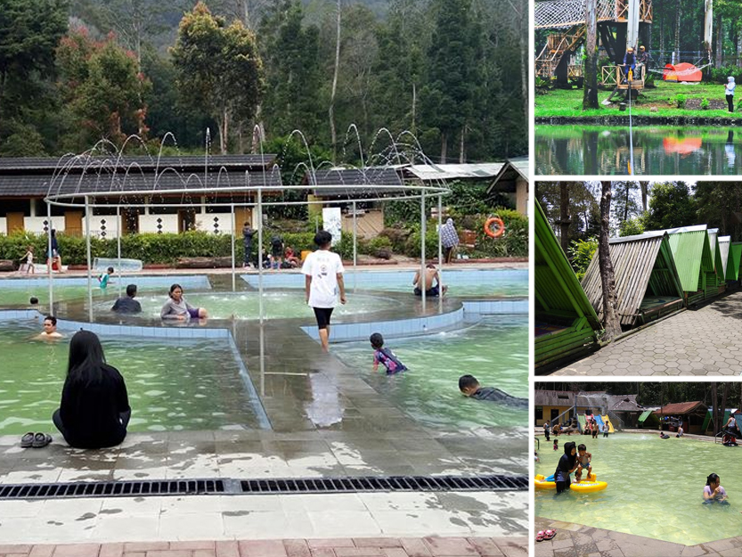 Pemandian Air Panas Cimanggu Sajikan Spot Baru Di Tengah Kolam