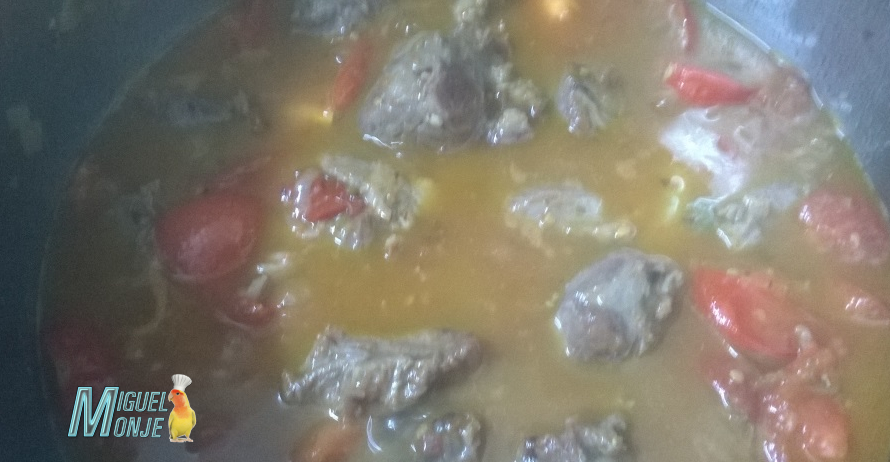 Carrilada de Cerdo al Tomate dulce Receta de Carne