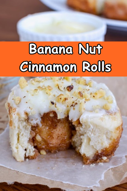 Banana Nut Cinnamon Rolls