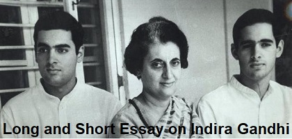 Hindi essay on indira gandhi
