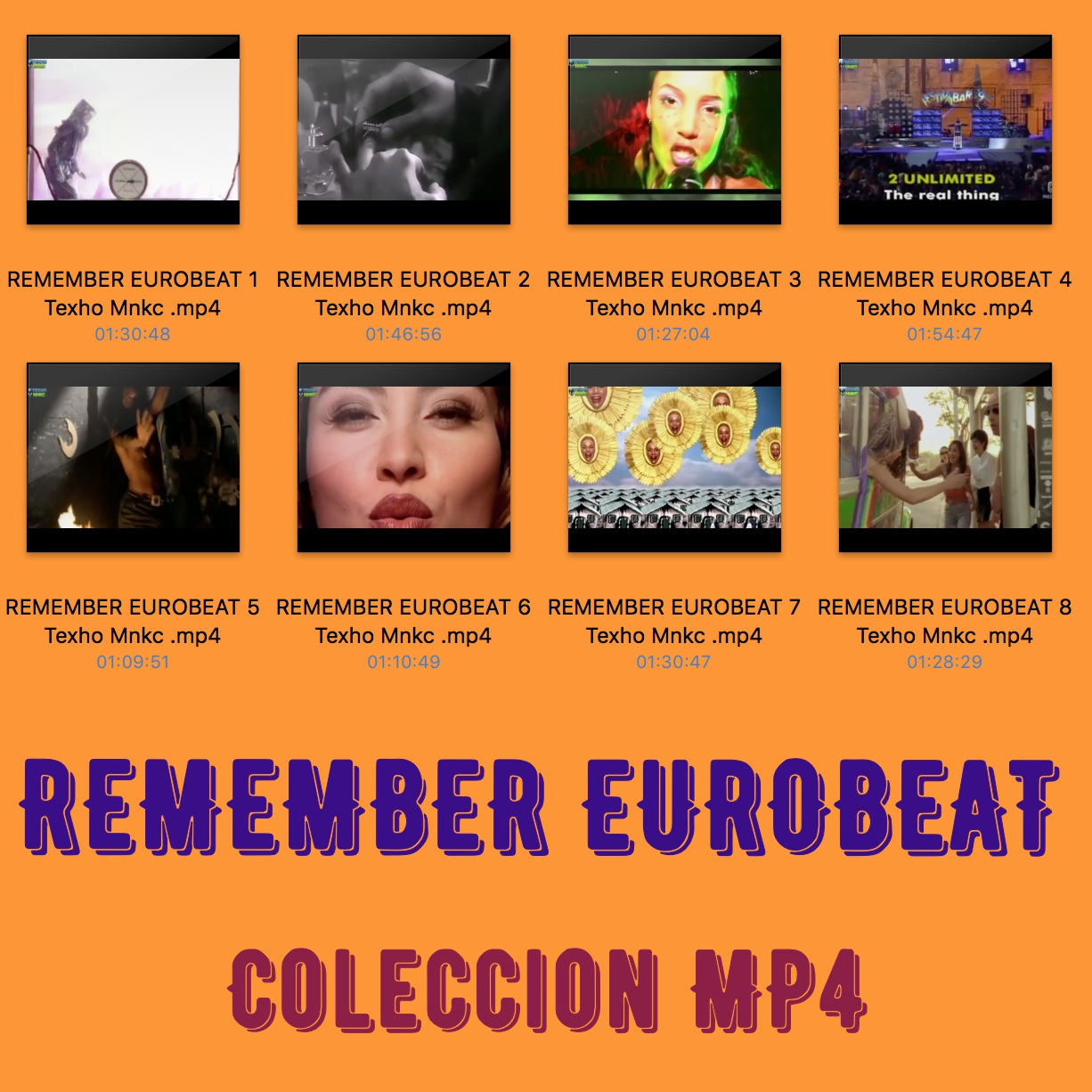 Videos y Audios Remix MrceloDj REMEMBER EUROBEAT Colección MP4