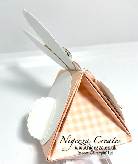 Nigezza Creates with Stampin' Up! a Triangular Easter Bunny Treat Box 
