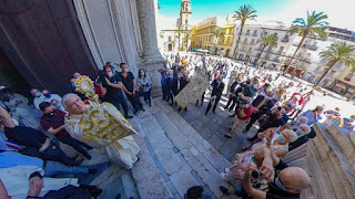 Procesión claustral del Corpus Christi de Cádiz, celebrada el día 14 de junio de 2020