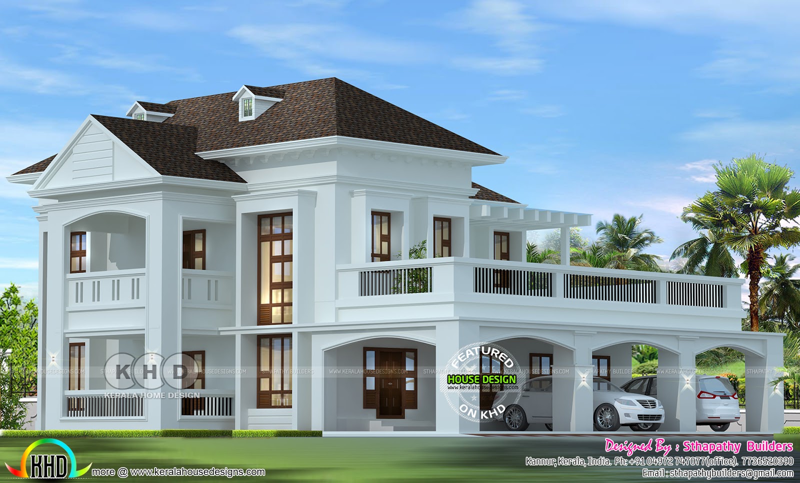 2724 Square Feet Colonial Home Design Kerala Home Design And