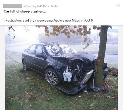 "Gli investigatori dissero che stavano usando le nuove Mappe di Apple in iOS 6"