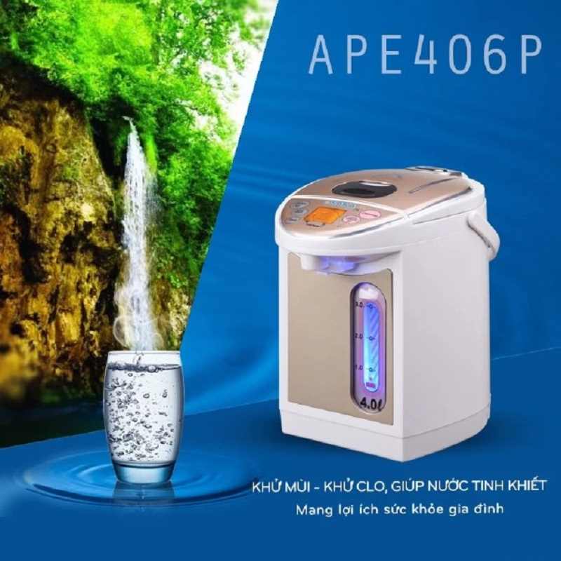 Bình thủy điện Osaka APE-406P - 4 chế độ giữ ấm Bình thủy điện Osaka APE-406P - 4 chế độ giữ ấm