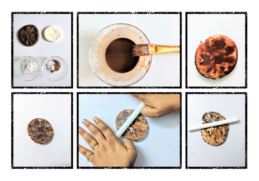 Crackled fondant technique with just two ingredients