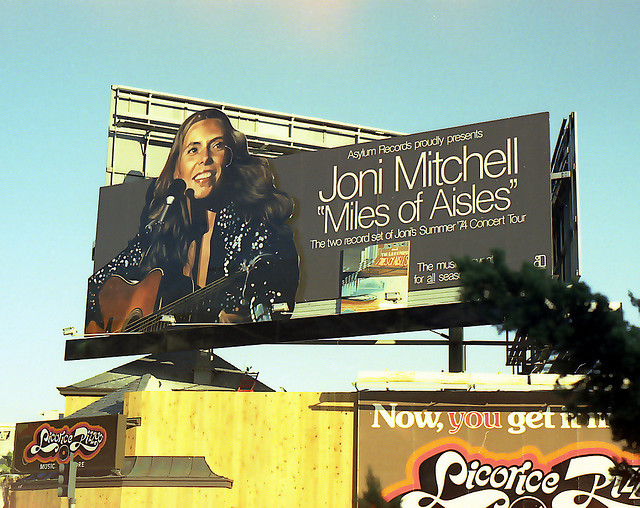 24 Amazing Vintage Music Billboards on Sunset Boulevard, California