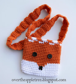 Children's Crochet Fox Purse by Over The Apple Tree