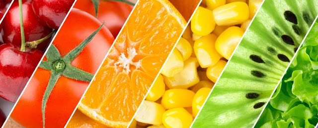 comida sana frutas verduras