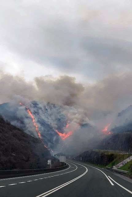 Pays basque Ecobuages Le feu est hors de control