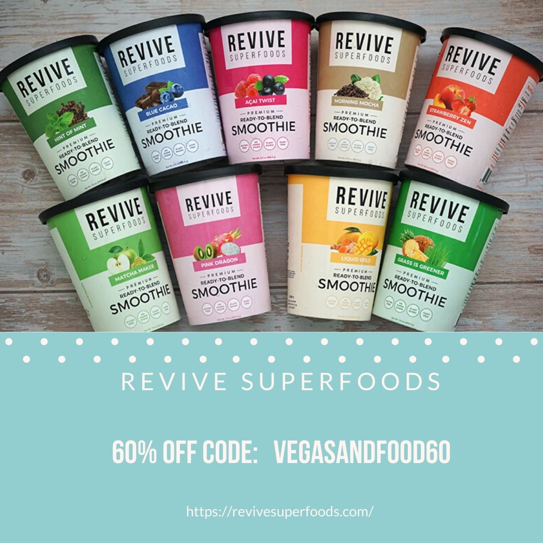 Revive superfoods smoothie delivery service Vegas and Food