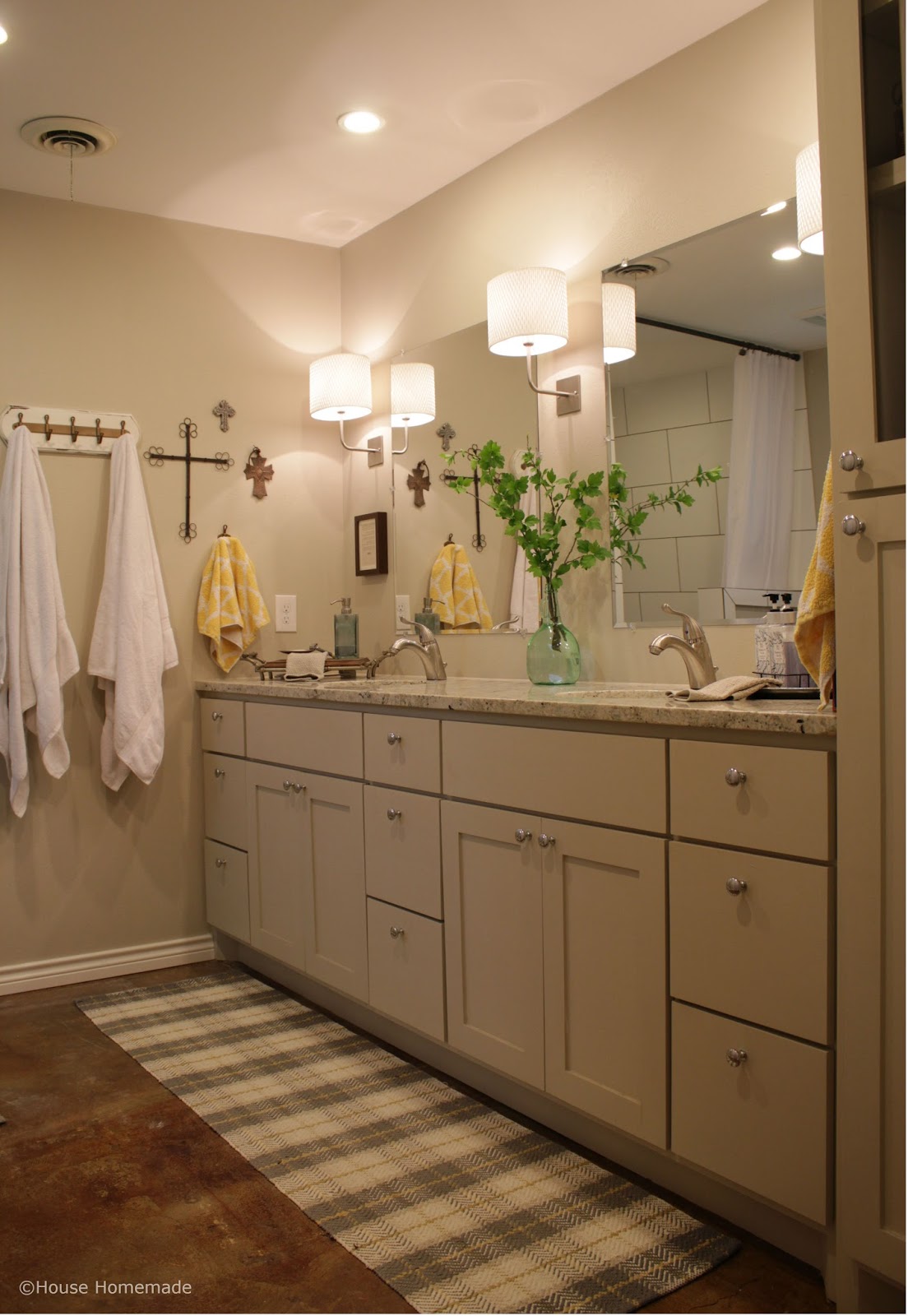 House Homemade Adding Color to our Neutral Bathroom