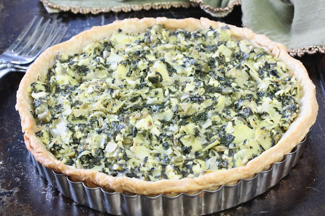 Spinach Artichoke and Feta Tart Spinach Artichoke and Feta Tart