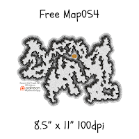 Free Map054: Generic Cavern at 100 dpi
