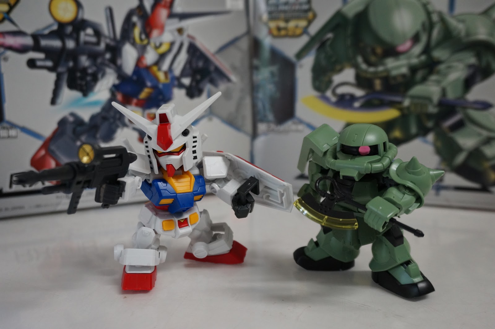 Something Good By Diy 手作りのステキな何か Sdガンダム クロスシルエット ザクii とガンダム