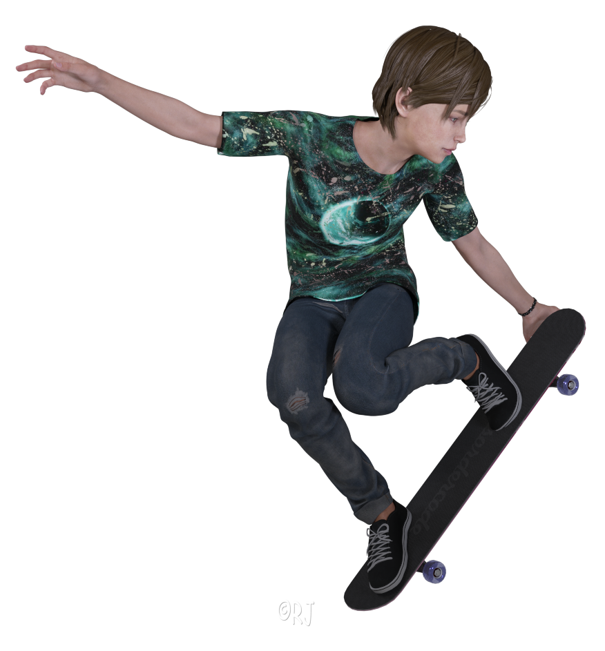 RJs DazZariffic Spot Skater Boy