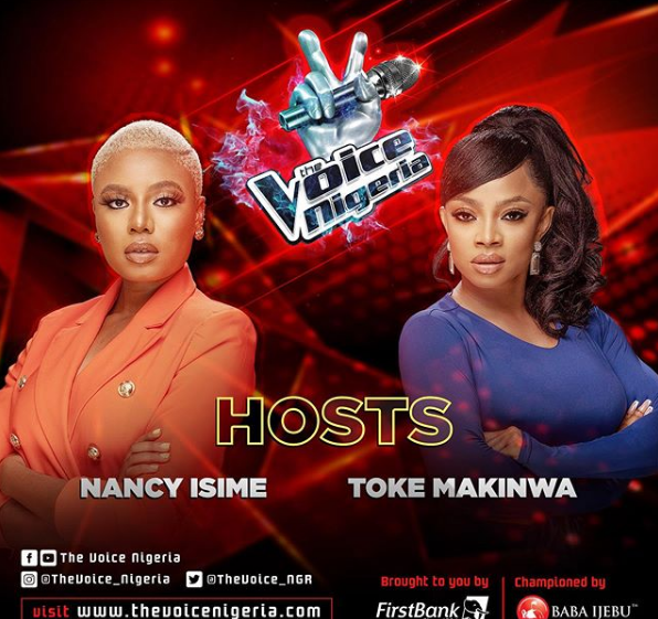 The Voice Nigeria: Nancy Isime & Toke Makinwa To Host Season 3 